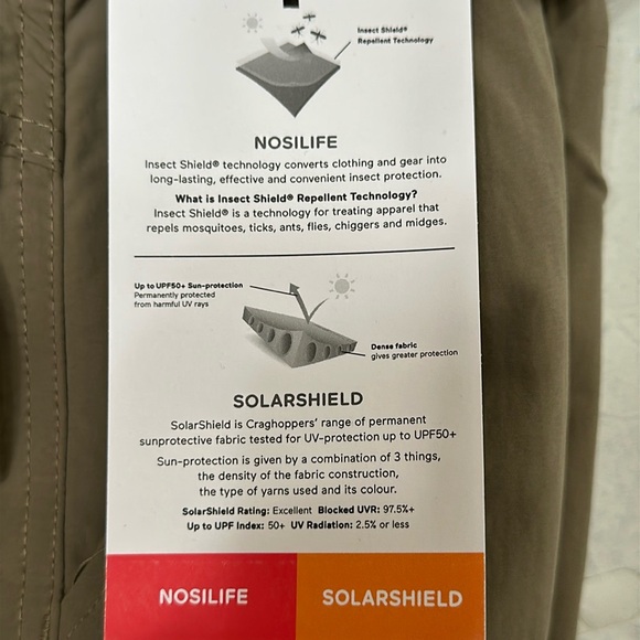 Craghoppers NOSILIFE CARGO II TROUSER - Pebble - Picture 11 of 16